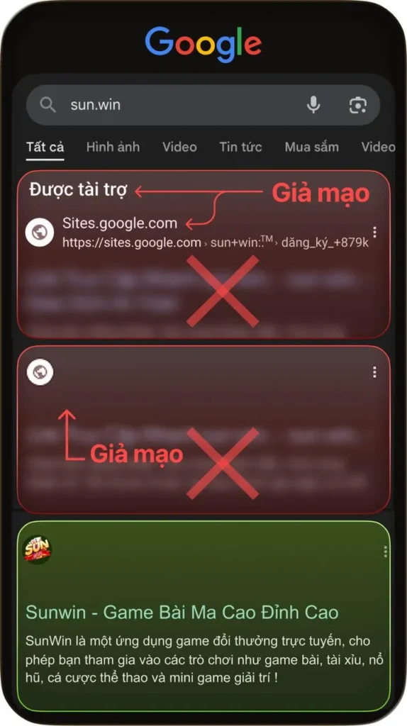 Kiểm tra Sunwin chính hãng